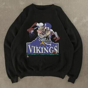 Minnesota Vikings Men Women 90S Looney Tunes Sweatshirt J578